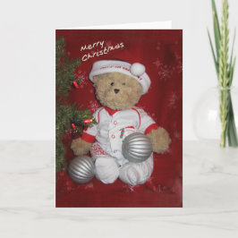 Frohe Weihnachtsbär Feiertagskarte