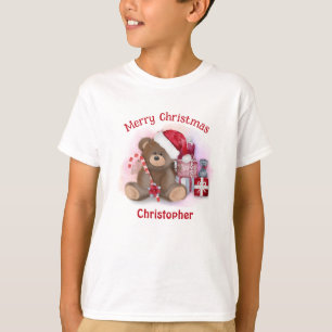 Frohe Weihnachtsbär Kleinkind Kinder Weihnachten T-Shirt