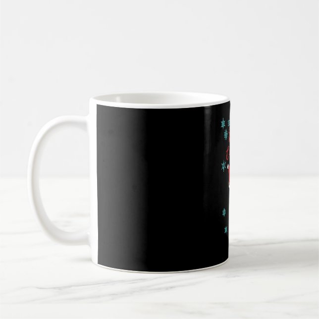 Frohe Weihnachtsbären Schnee Winterbär Teddy Kaffeetasse (Links)