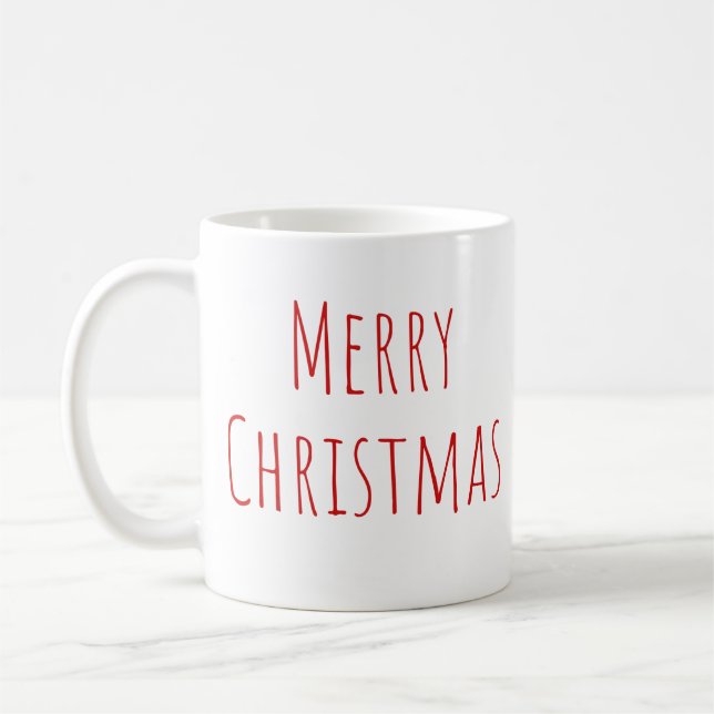 Frohe Weihnachtsbauernhof Inspiriert Kaffeetasse (Links)