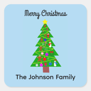 Frohe Weihnachtsbaum #1 Stickers