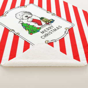 Frohe Weihnachtsbaum 2 Old English Sheepdog Gray 1 Sherpadecke