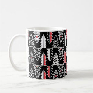 Frohe Weihnachtsbaum abstrakt modern geometrisch Kaffeetasse