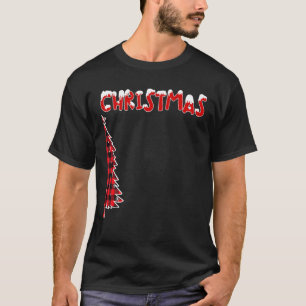Frohe Weihnachtsbaum Buffalo Kariert Weihnachten P T-Shirt