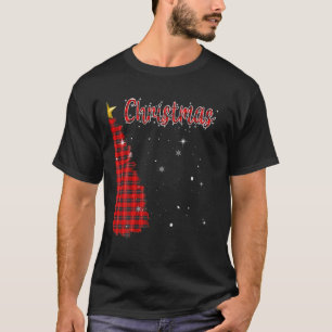 Frohe Weihnachtsbaum Buffalo Karierten Weihnachtsp T-Shirt