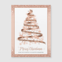Frohe Weihnachtsbaum-Business Magnetkarte