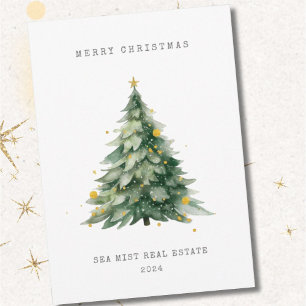 Frohe Weihnachtsbaum Corporate Card für Feiertage Feiertagskarte