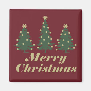 frohe weihnachtsbaum dekoration magnet