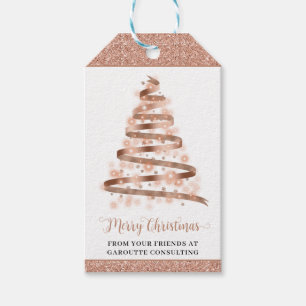 Frohe Weihnachtsbaum Firmenfeiertag Geschenkanhänger