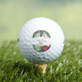 Frohe Weihnachtsbaum gibt Dekoration Golfball