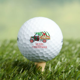 Frohe Weihnachtsbaum gibt Dekoration Golfball