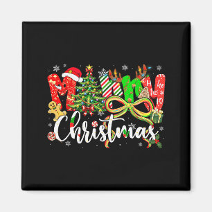 Frohe Weihnachtsbaum Kokette Schleife Weihnachten Magnet