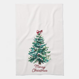 Frohe Weihnachtsbaum Küchenhandtuch Geschirrtuch