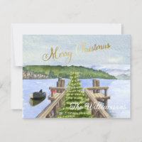 Frohe Weihnachtsbaum Lake Budget FLAT