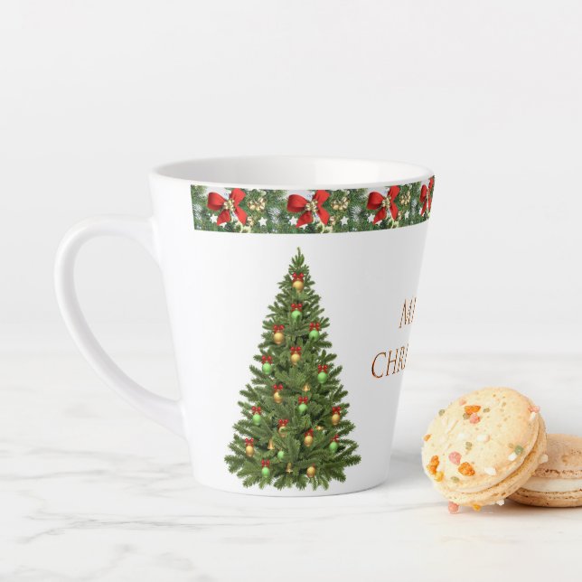 Frohe Weihnachtsbaum Latte Tasse (Beispiel)