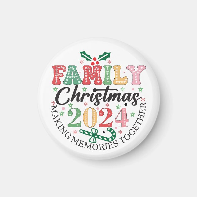 Frohe Weihnachtsbaum Magnet (Vorne)