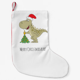 Frohe Weihnachtsbaum Niedliche Dinosaurier-Weihnac Kleiner Weihnachtsstrumpf