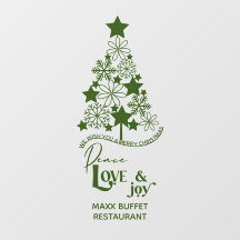 Frohe Weihnachtsbaum Peace Liebe Joy Custom