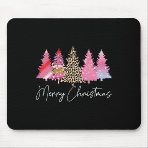 Frohe Weihnachtsbaum Pink Weihnachten Weihnachten Mousepad