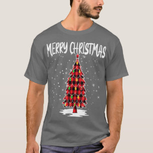 Frohe Weihnachtsbaum Red Buffalo Kariert Xmas Paja T-Shirt
