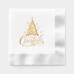 Frohe Weihnachtsbaum Servietten Mit Folie