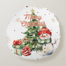 Frohe Weihnachtsbaum Snowman und Geschenke