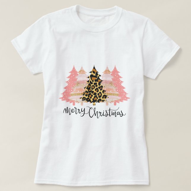 Frohe Weihnachtsbaum T-Shirt (Design vorne)