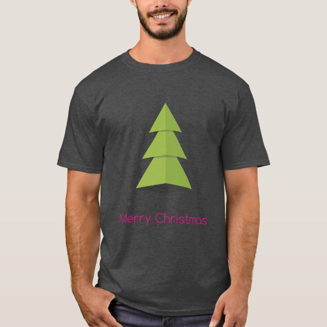 Frohe Weihnachtsbaum T-Shirt (Vorderseite)