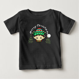 Frohe Weihnachtsbaum und Fee Baby T-shirt