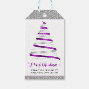 Frohe Weihnachtsbaum Unternehmensgeschäftsfeiertag Geschenkanhänger