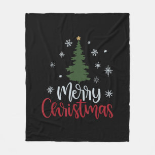 Frohe Weihnachtsbaum-Weihnachts-Shirts für Frauen Fleecedecke