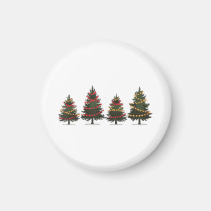 Frohe Weihnachtsbaum-Weihnachts-Shirts für Frauen Magnet
