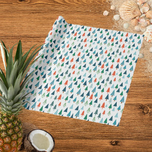 Frohe Weihnachtsbaum Weihnachts Wintery Grün Gesch Geschenkpapier