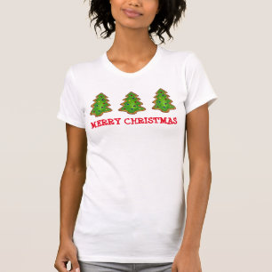 Frohe Weihnachtsbaum Zucker Cookie Feiertag T-Shirt