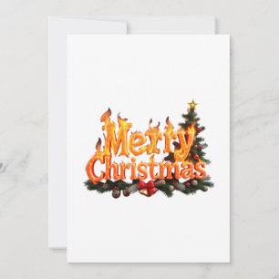 Frohe Weihnachtsbaume Einladung