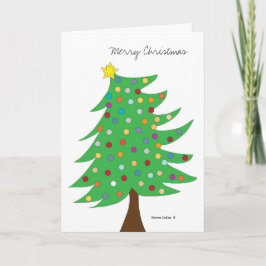 Frohe Weihnachtsbaume Feiertagskarte