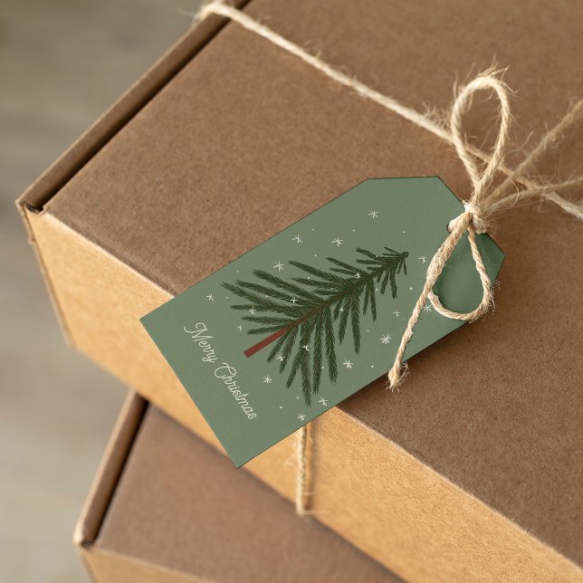 Frohe Weihnachtsbaume Geschenkanhänger (Von Creator hochgeladen)
