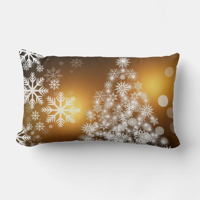 Frohe Weihnachtsbaume Lendenkissen (Vorderseite)