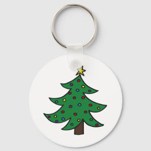 Frohe Weihnachtsbaume Schlüsselanhänger