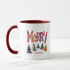 Frohe Weihnachtsbäume Tasse