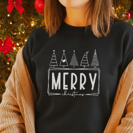 Frohe Weihnachtsbaumen| Minimalistischer Urlaub Sweatshirt