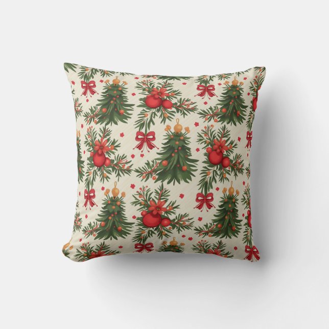 Frohe Weihnachtsbaumkissen 1 Kissen (Vorderseite)