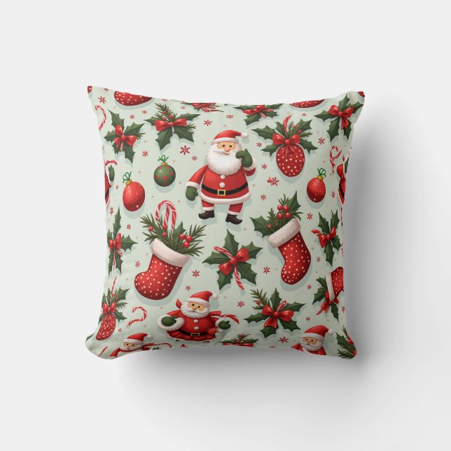 Frohe Weihnachtsbaumkissen 3 Kissen (Vorderseite)