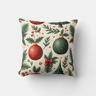 Frohe Weihnachtsbaumkissen 5 Kissen