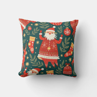 Frohe Weihnachtsbaumkissen 6 Kissen