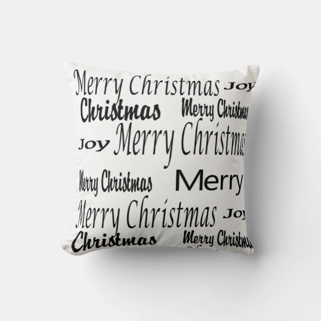 Frohe Weihnachtsbaumkissen Kissen (Vorderseite)