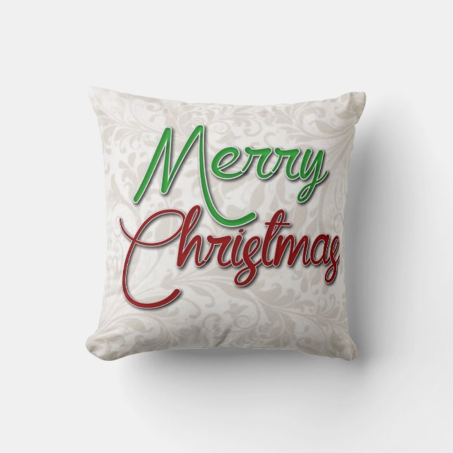 Frohe Weihnachtsbaumkissen Kissen (Vorderseite)