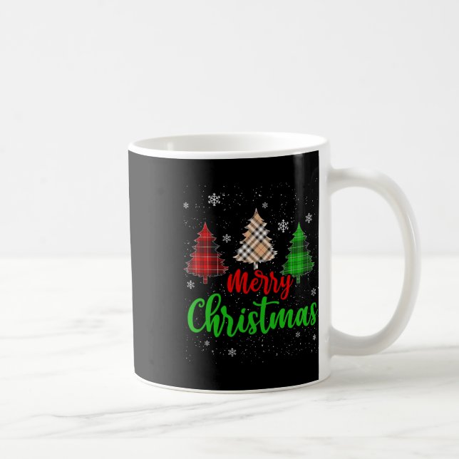 Frohe Weihnachtsbeleuchtung Red Weihnachtsmannmütz Kaffeetasse (Rechts)