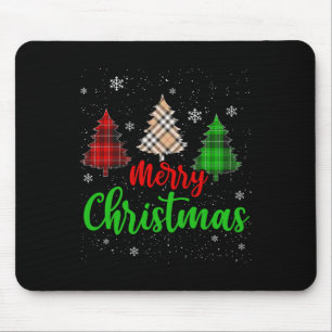 Frohe Weihnachtsbeleuchtung Red Weihnachtsmannmütz Mousepad