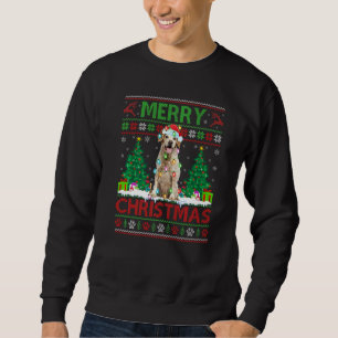 Frohe Weihnachtsbeleuchtung Ugly Brittany Spaniel  Sweatshirt